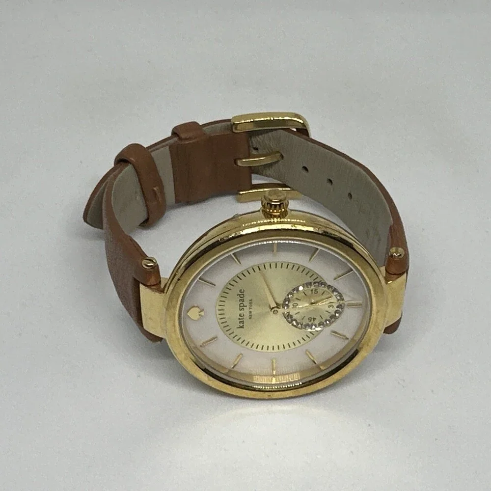 Kate Spade New York 0751 Women's Brown Mother Of Pearl Analog Dial Watch HME566